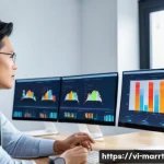 뉴로마케팅 기법으로 시장 조사 효율성 제고하기 - A modern Vietnamese marketing research lab with diverse professionals analyzing EEG brainwave data o...